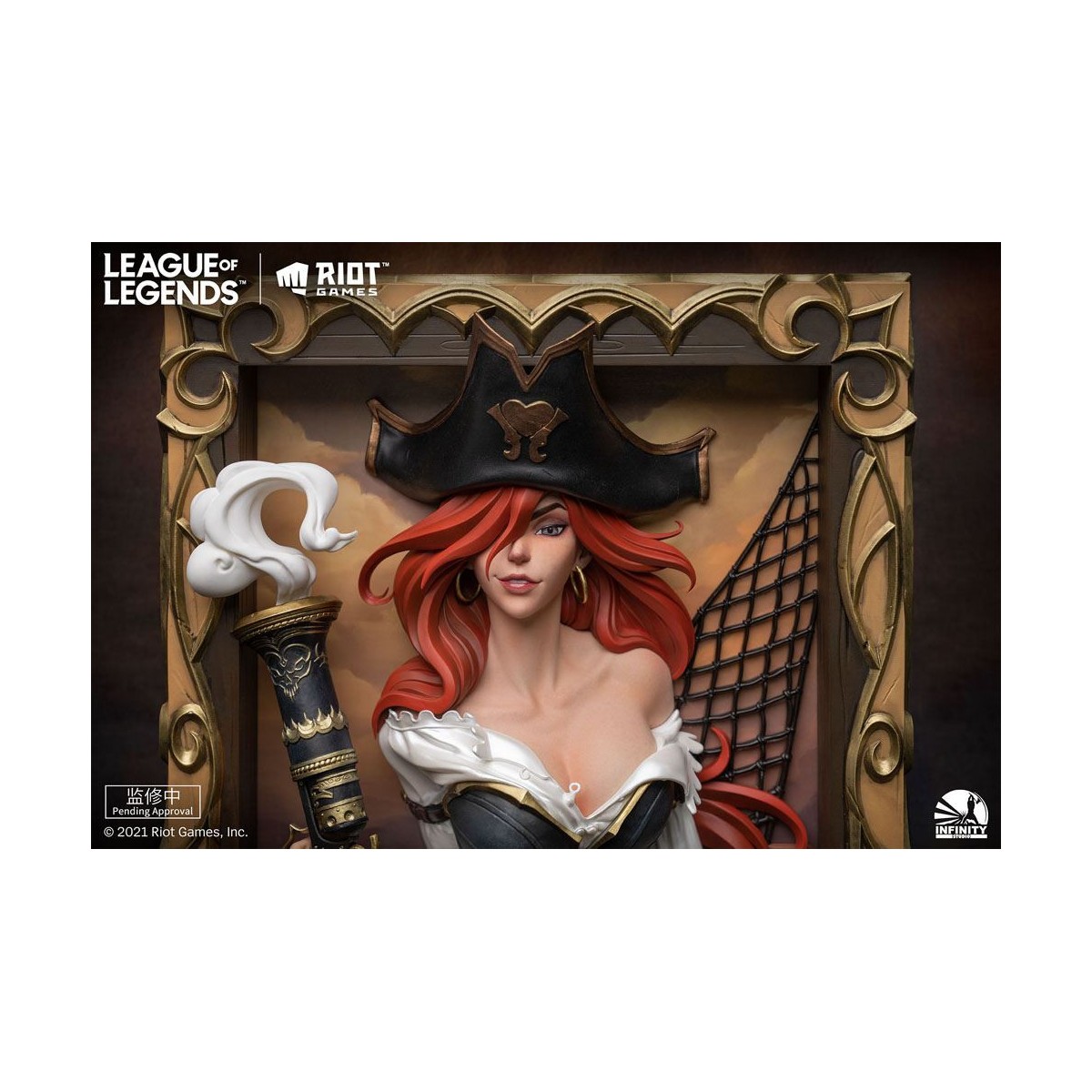 Infinity Studio - Il cacciatore di taglie Miss Fortune 3D Frame - League of Legends