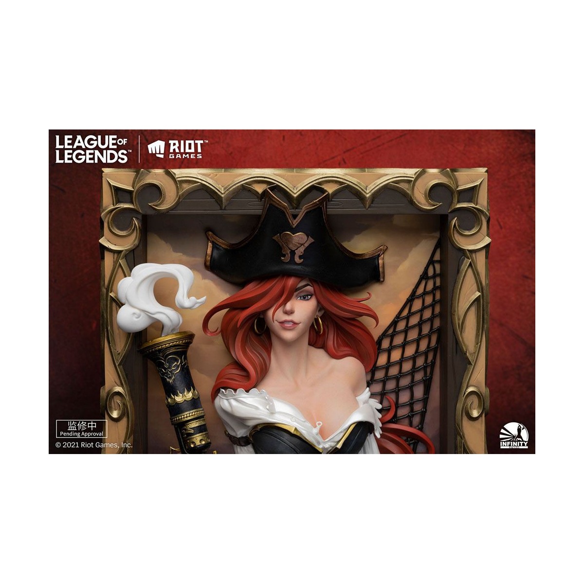 Infinity Studio - Il cacciatore di taglie Miss Fortune 3D Frame - League of Legends