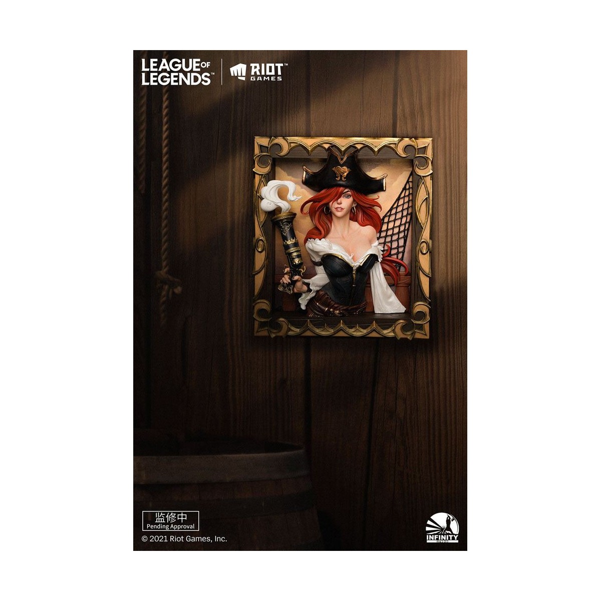Infinity Studio - Il cacciatore di taglie Miss Fortune 3D Frame - League of Legends