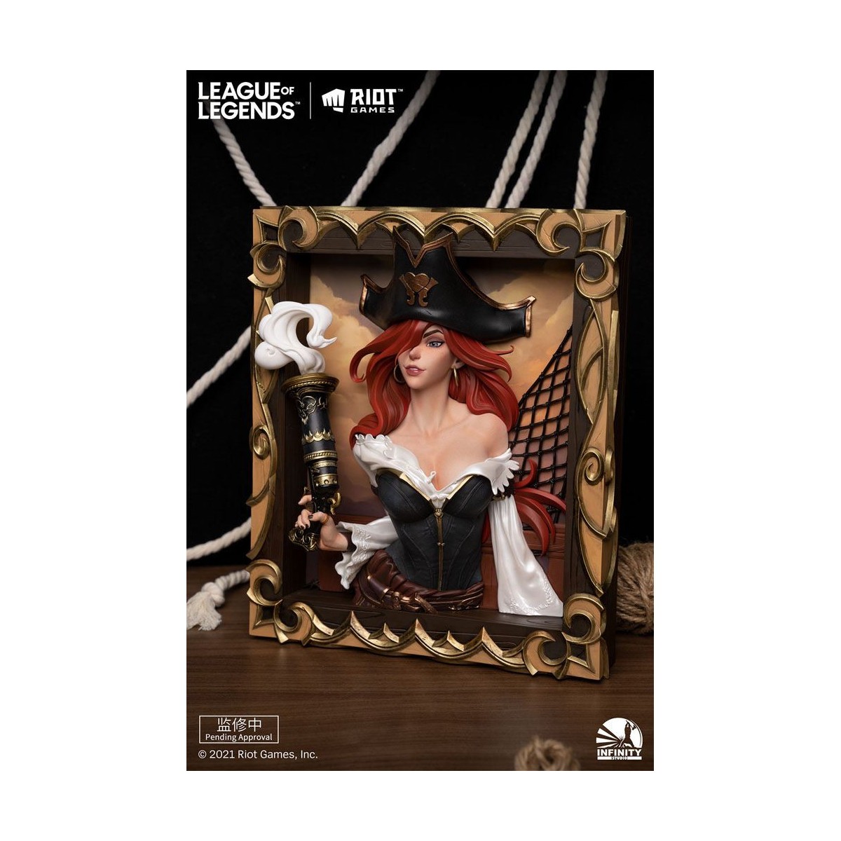 Infinity Studio - Il cacciatore di taglie Miss Fortune 3D Frame - League of Legends