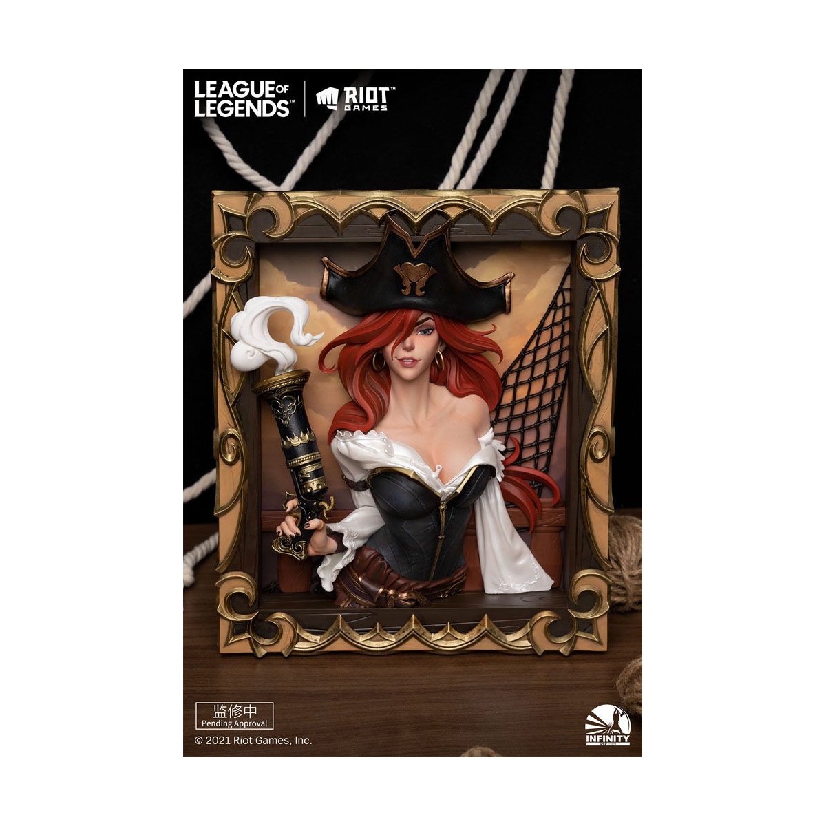 Infinity Studio - Il cacciatore di taglie Miss Fortune 3D Frame - League of Legends