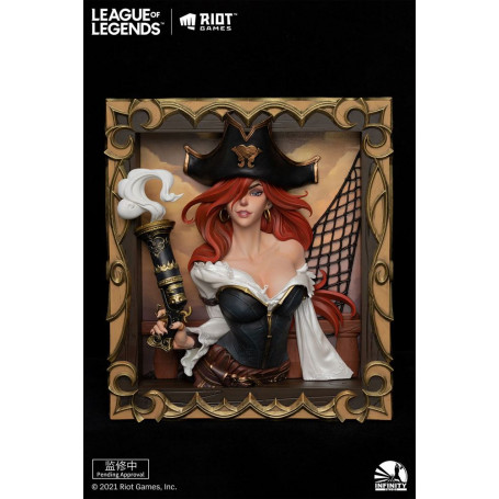 Infinity Studio - Il cacciatore di taglie Miss Fortune 3D Frame - League of Legends