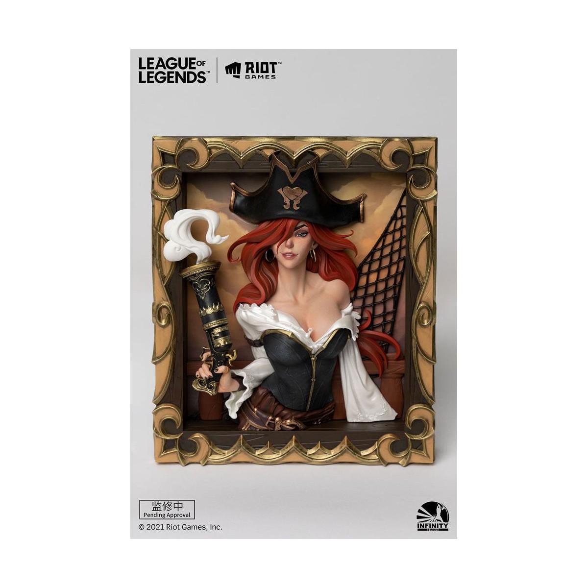 Infinity Studio - Il cacciatore di taglie Miss Fortune 3D Frame - League of Legends