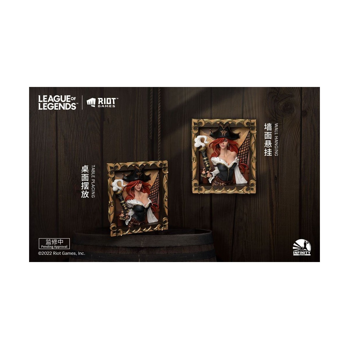 Infinity Studio - Il cacciatore di taglie Miss Fortune 3D Frame - League of Legends