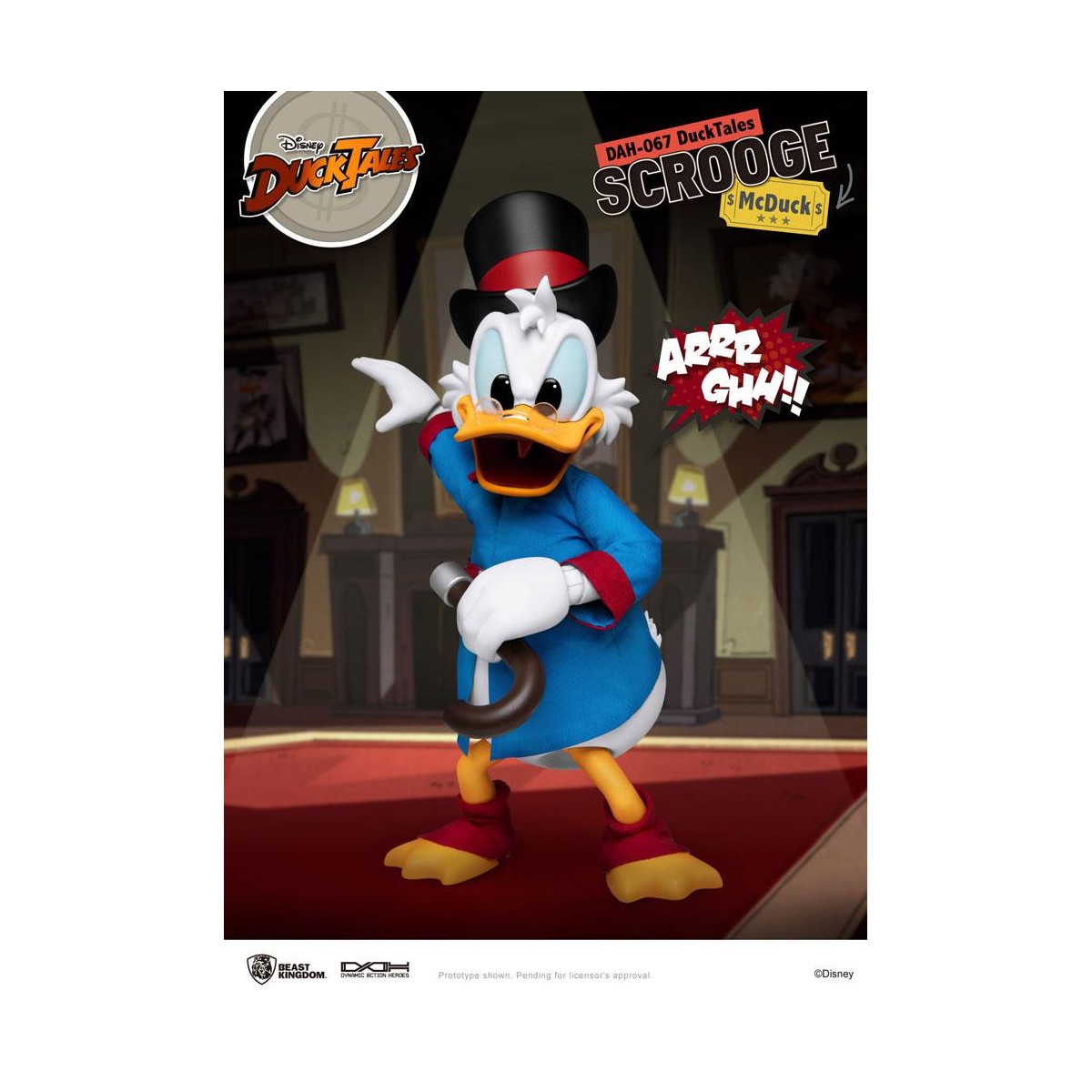 Beast Kingdom Disney Classic Figurine - Scrooge Mc Duck - Scrooge - Duck Tales - Dynamic Action Heroes 1/9
