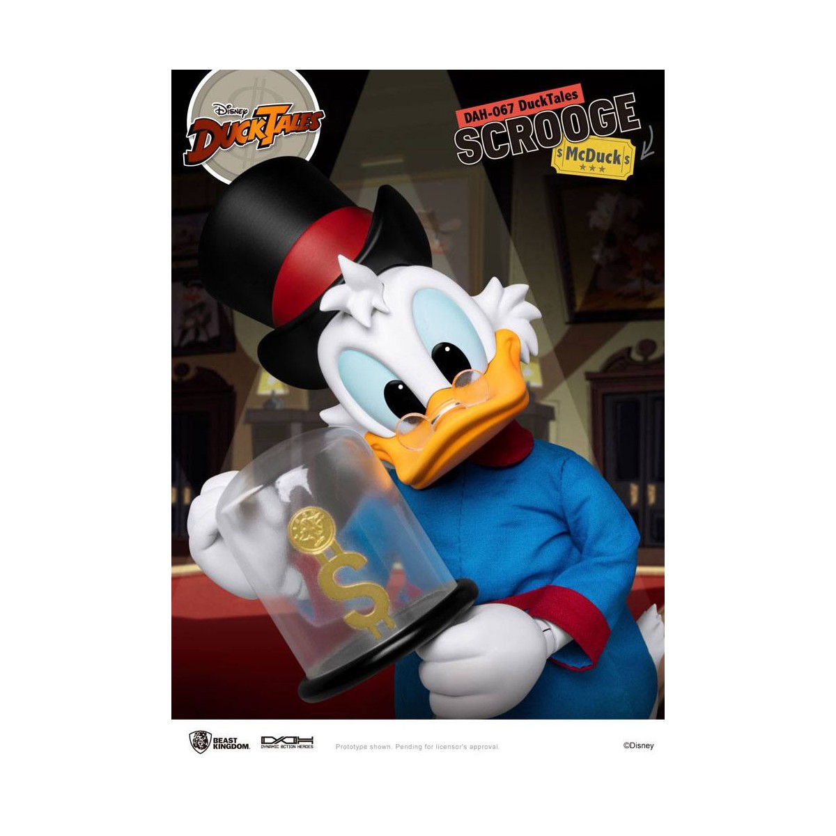Beast Kingdom Disney Classic Figurine - Scrooge Mc Duck - Scrooge - Duck Tales - Dynamic Action Heroes 1/9