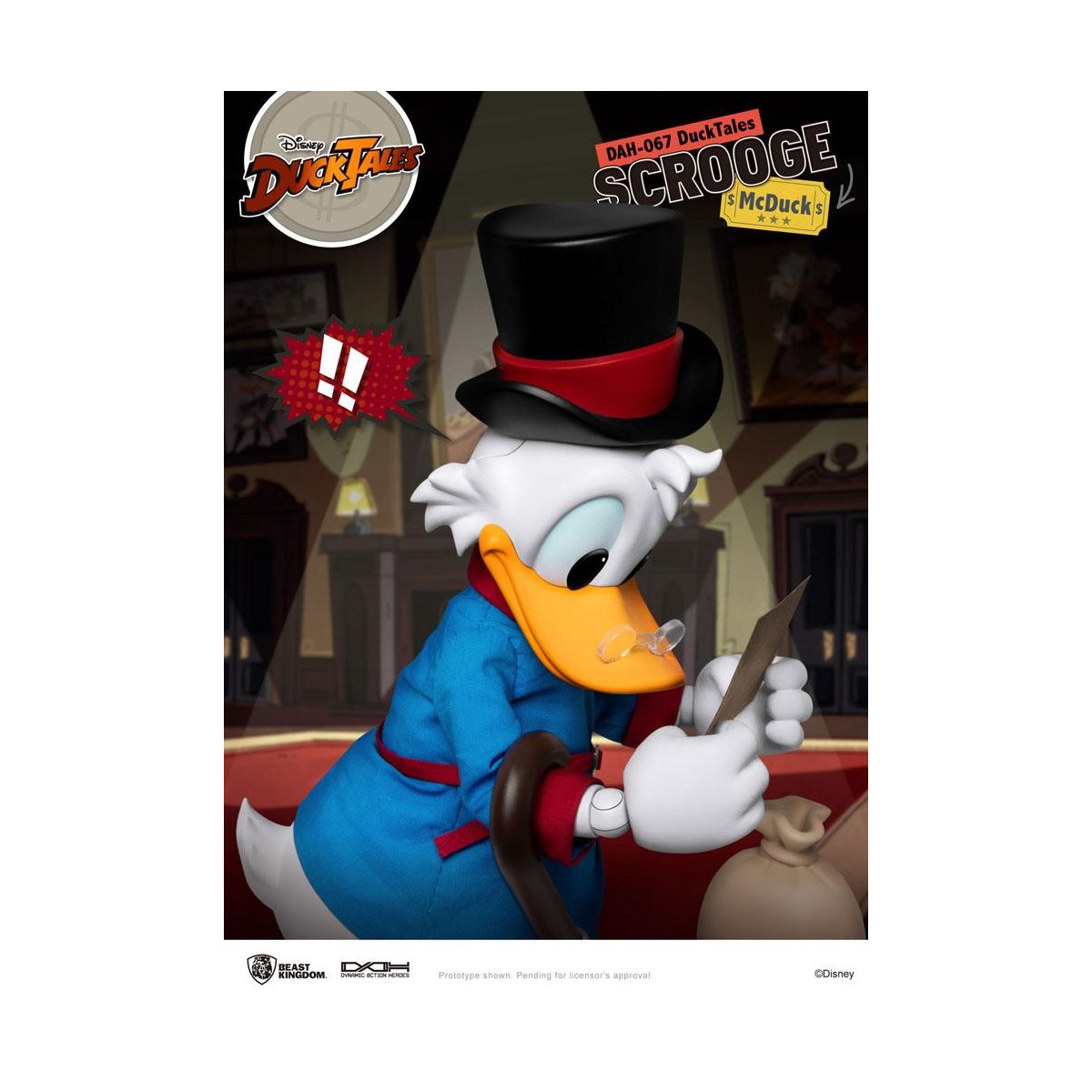 Beast Kingdom Disney Classic Figurine - Scrooge Mc Duck - Scrooge - Duck Tales - Dynamic Action Heroes 1/9