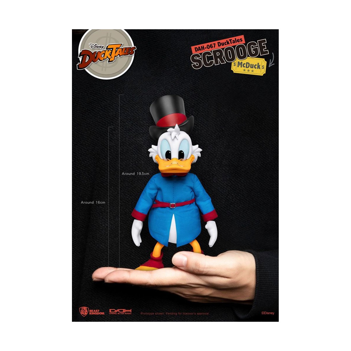 Beast Kingdom Disney Classic Figurine - Scrooge Mc Duck - Scrooge - Duck Tales - Dynamic Action Heroes 1/9