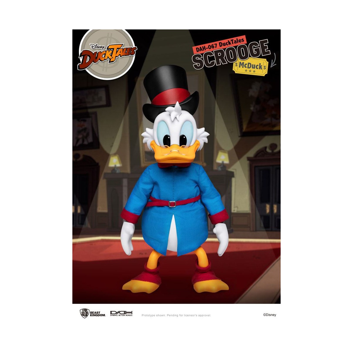Beast Kingdom Disney Classic Figurine - Scrooge Mc Duck - Scrooge - Duck Tales - Dynamic Action Heroes 1/9