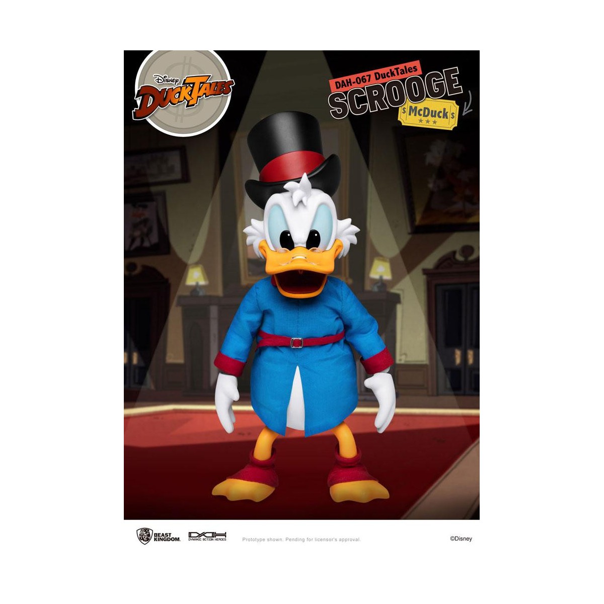 Beast Kingdom Disney Classic Figurine - Scrooge Mc Duck - Scrooge - Duck Tales - Dynamic Action Heroes 1/9