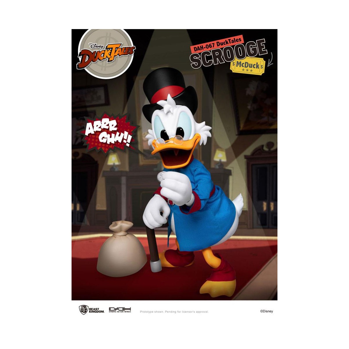 Beast Kingdom Disney Classic Figurine - Scrooge Mc Duck - Scrooge - Duck Tales - Dynamic Action Heroes 1/9