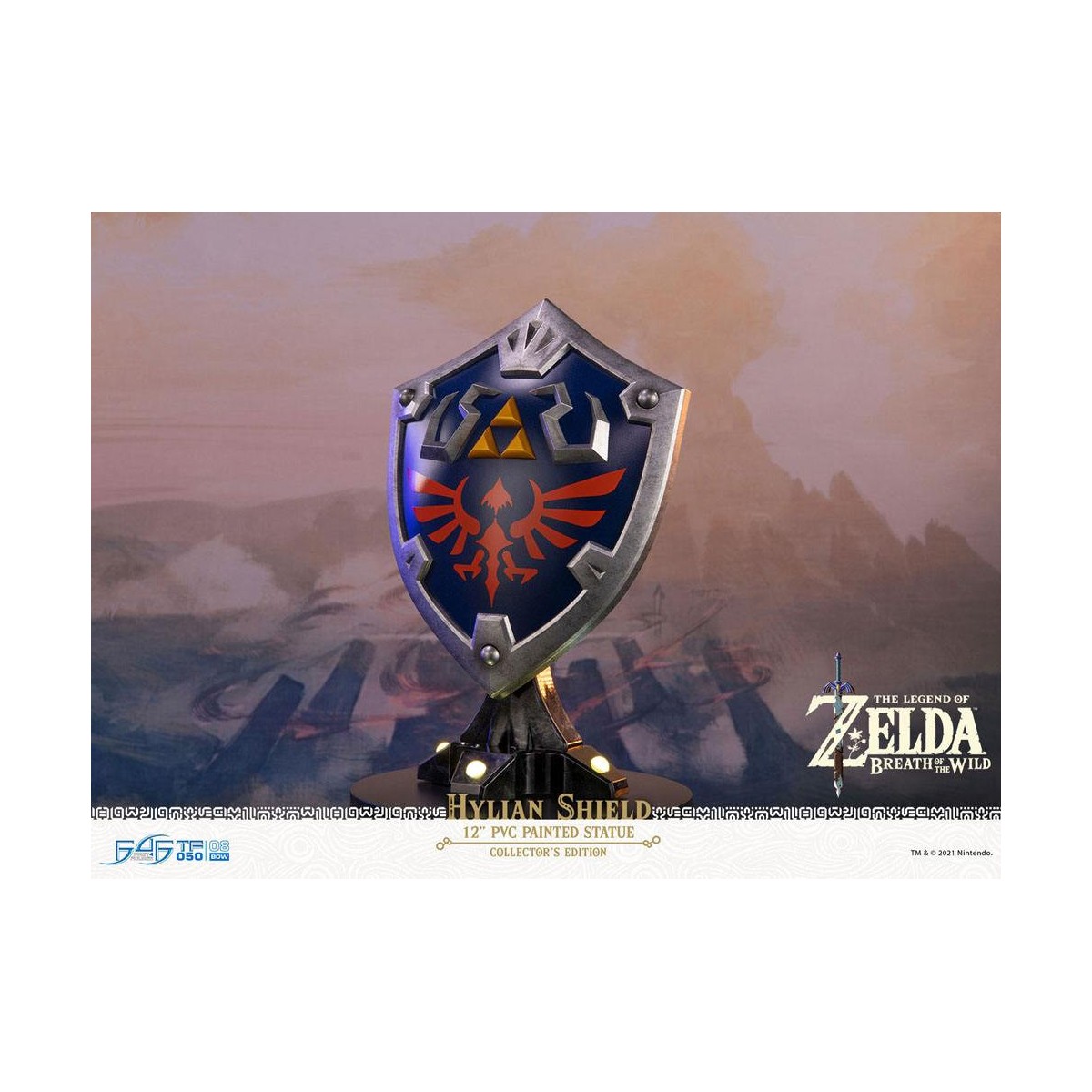 First 4 Figures - Zelda - Hylian Shield Collector's Edition - Breath of the Wild statua in PVC