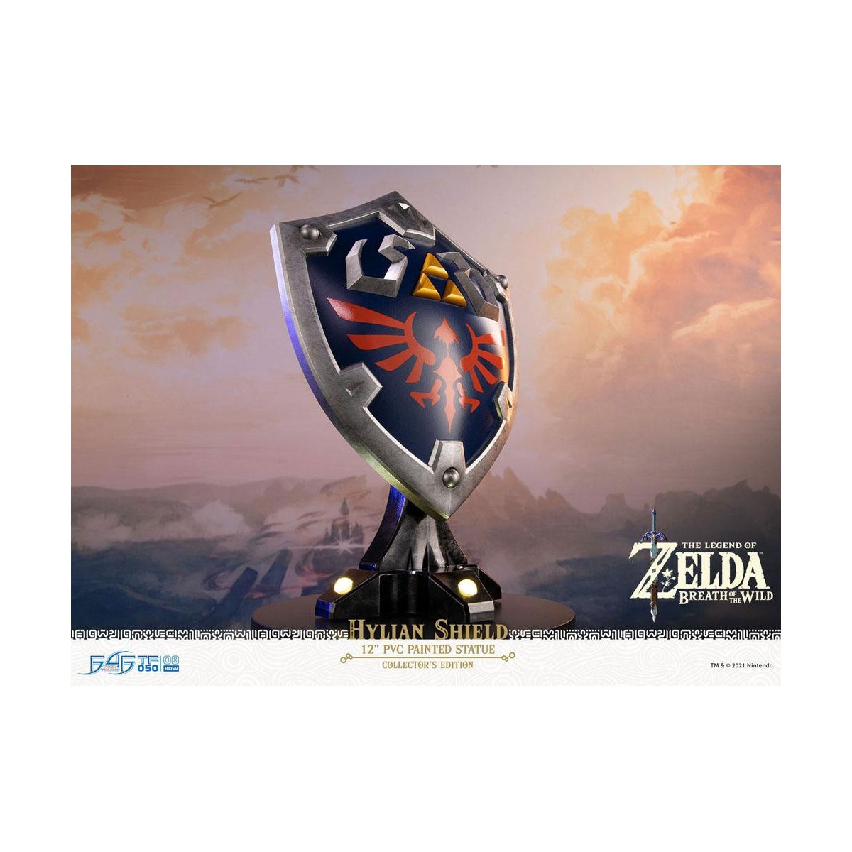 First 4 Figures - Zelda - Hylian Shield Collector's Edition - Breath of the Wild statua in PVC