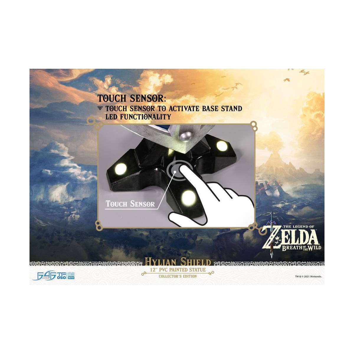 First 4 Figures - Zelda - Hylian Shield Collector's Edition - Breath of the Wild statua in PVC