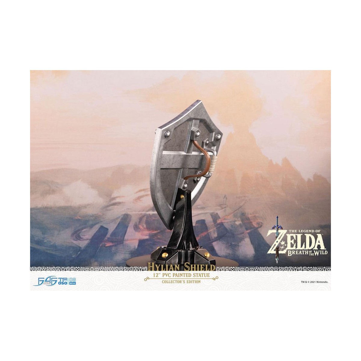 First 4 Figures - Zelda - Hylian Shield Collector's Edition - Breath of the Wild statua in PVC