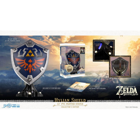 First 4 Figures - Zelda - Hylian Shield Collector's Edition - Breath of the Wild statua in PVC