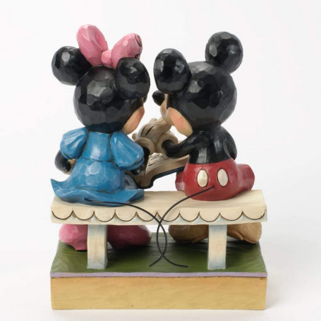 Enesco Disney Traditions - Mickey & Minnie che sfogliano un libro