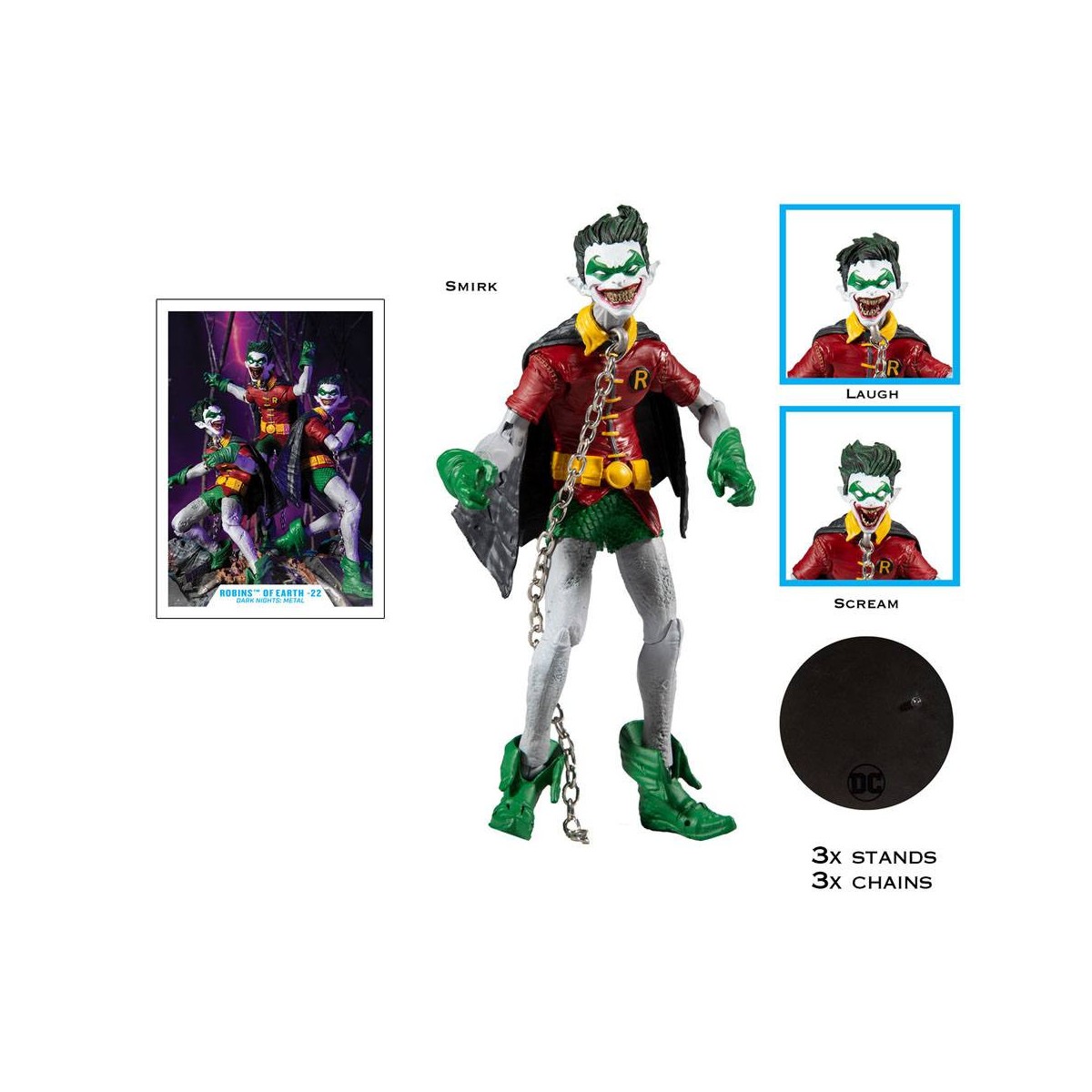 Mc Farlane - Dark Nights : Metal - The Batman Who Laughs and the Robins of Earth 22 pack 4 figure