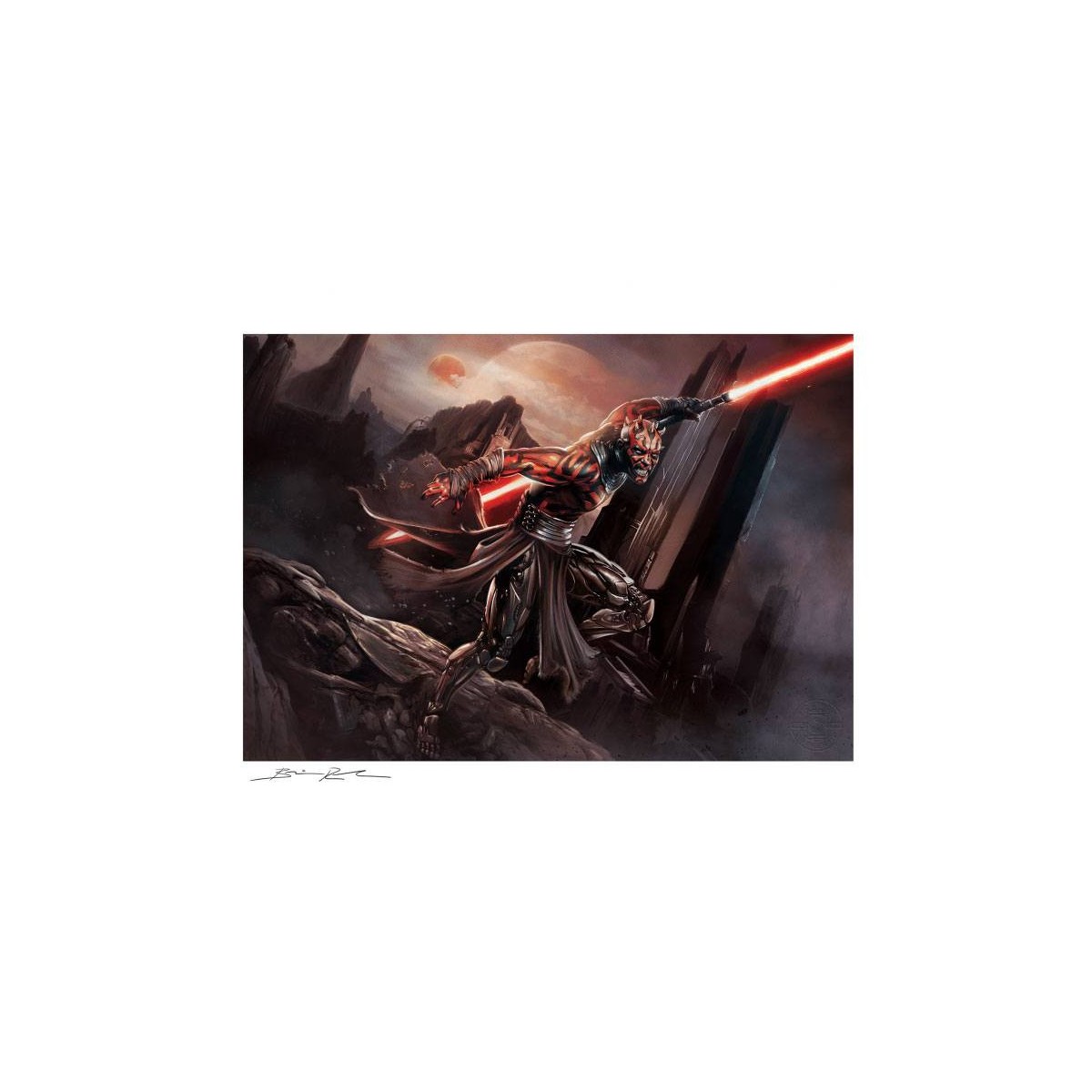 Star wars print Stampa d'arte - Darth Maul: Savage Rage - 46 x 61 cm senza cornice