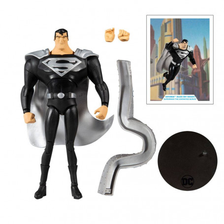 Mc Farlane DC Multiverse - Superman Black Suit Variant - Superman: The Animated Series 1/12