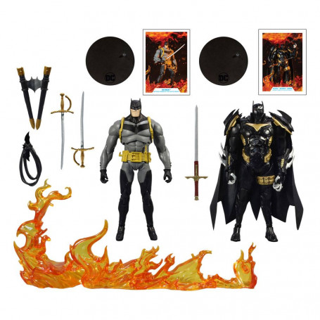 Mc Farlane - DC Multiverse - Batman vs Azrael Batman Armor - Multipack White Knight 1/12