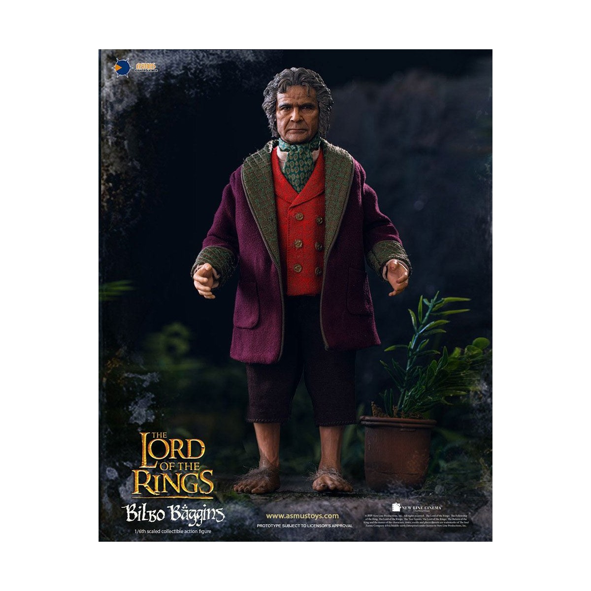 Asmus Toys - Il Signore degli Anelli 1/6 Bilbo Baggins figura - LOTR