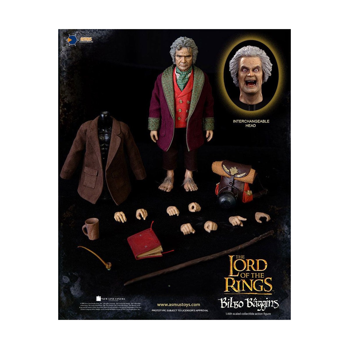 Asmus Toys - Il Signore degli Anelli 1/6 Bilbo Baggins figura - LOTR