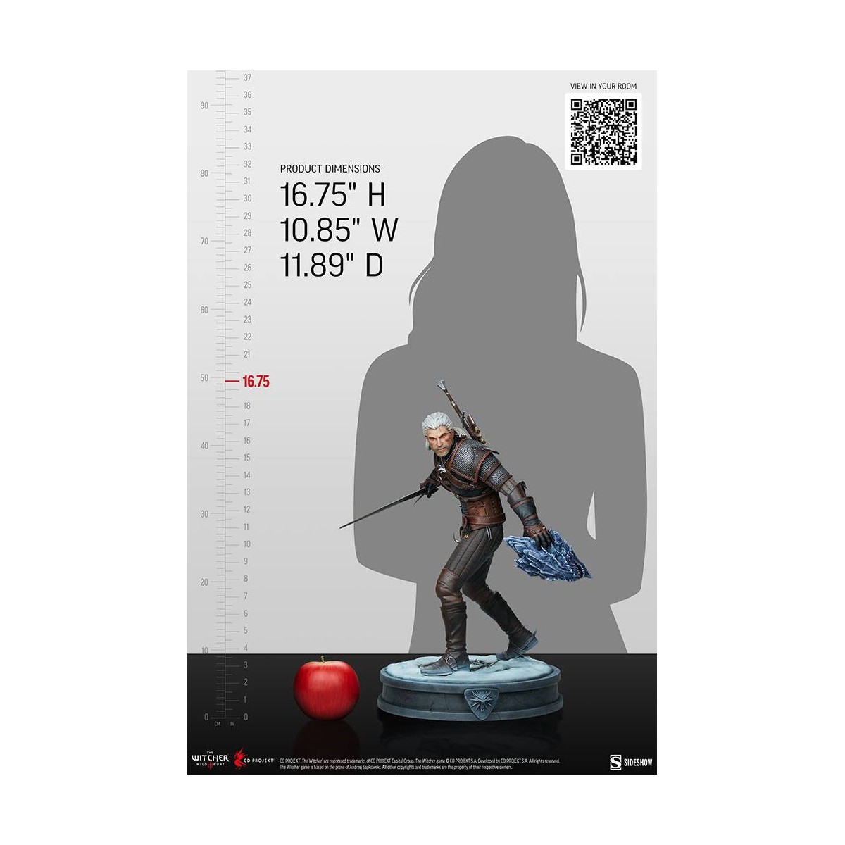 Sideshow The Witcher 3: Wild Hunt - Geralt formato Premium 1/4