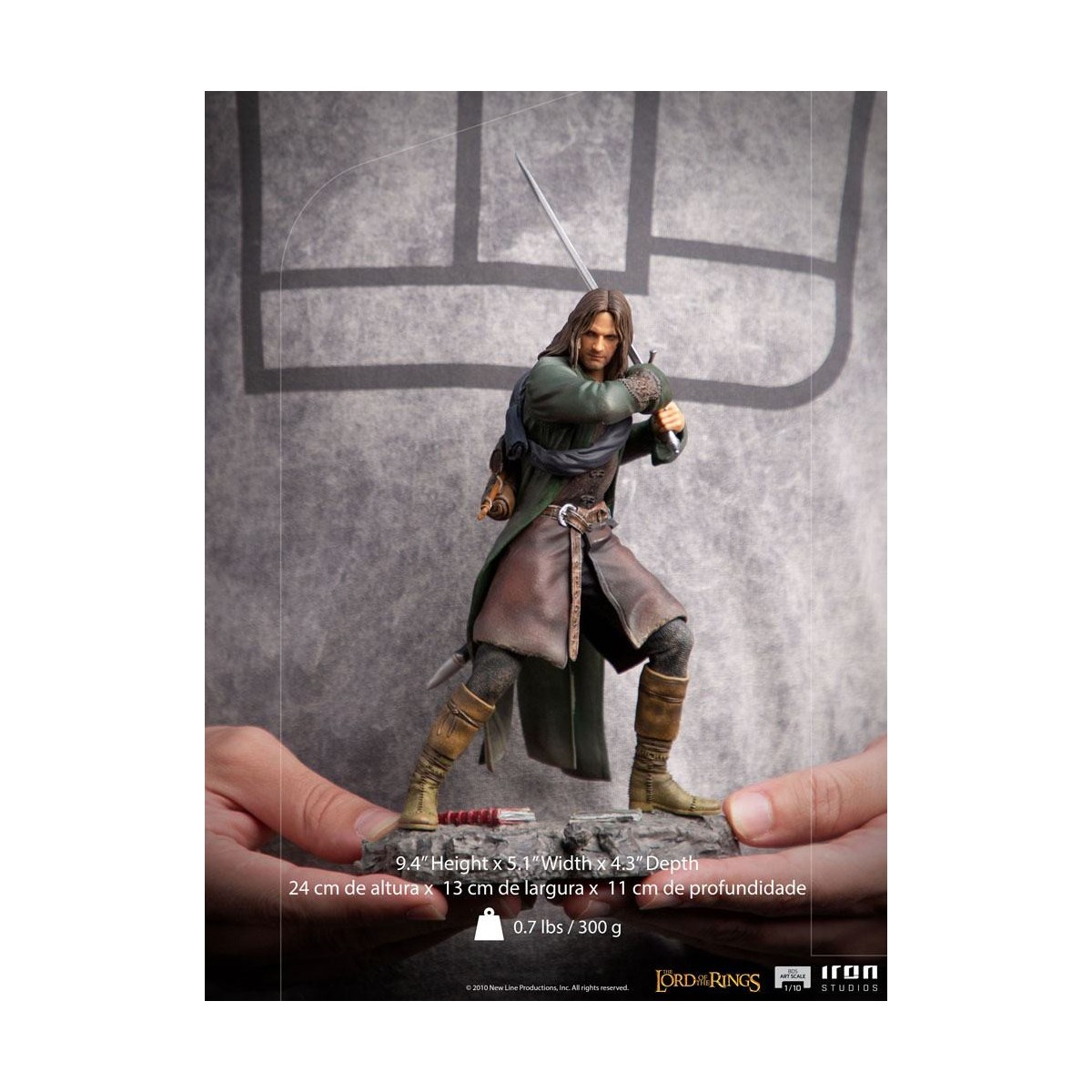 Iron Studios - Aragorn - Il Signore degli Anelli - LOTR BDS Art Scale 1/10