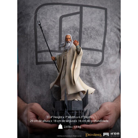 Iron Studios - Saruman - Saruman - Il Signore degli Anelli - LOTR statua BDS Art Scala 1/10