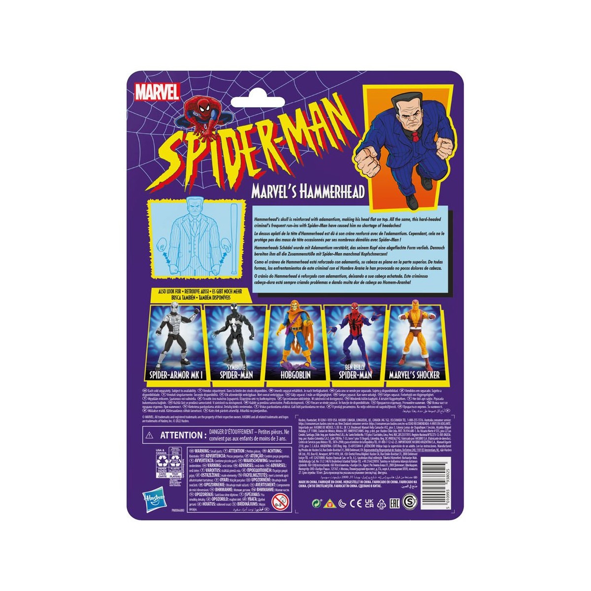 Collezione Marvel Legends Retro Spider-Man - Hammerhead