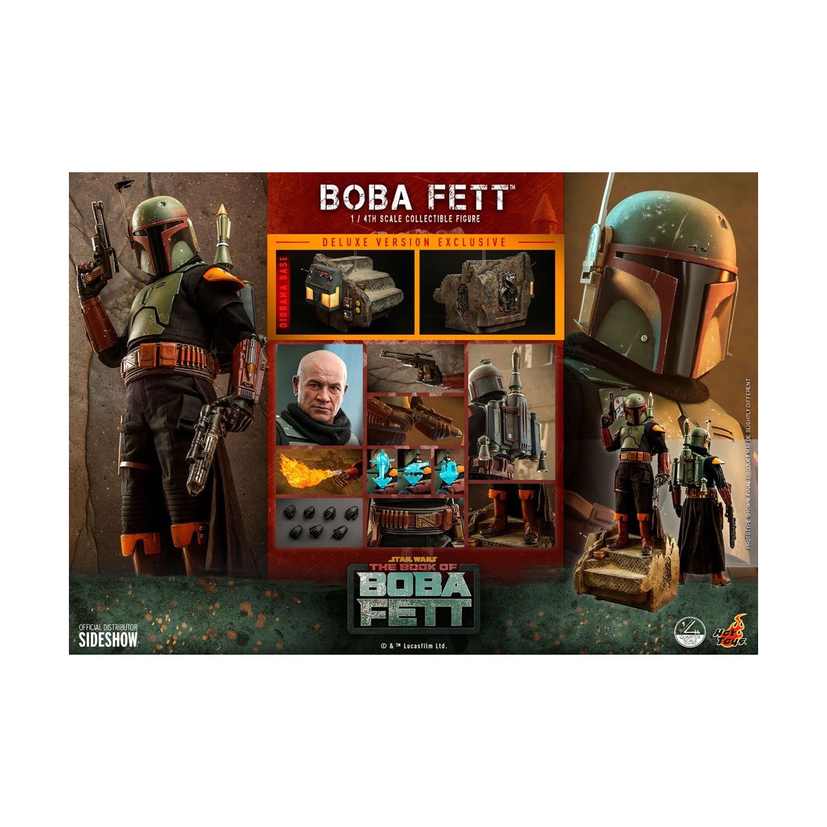 Hot Toys Star Wars - Boba Fett 1/4 Deluxe - Il libro di Boba Fett