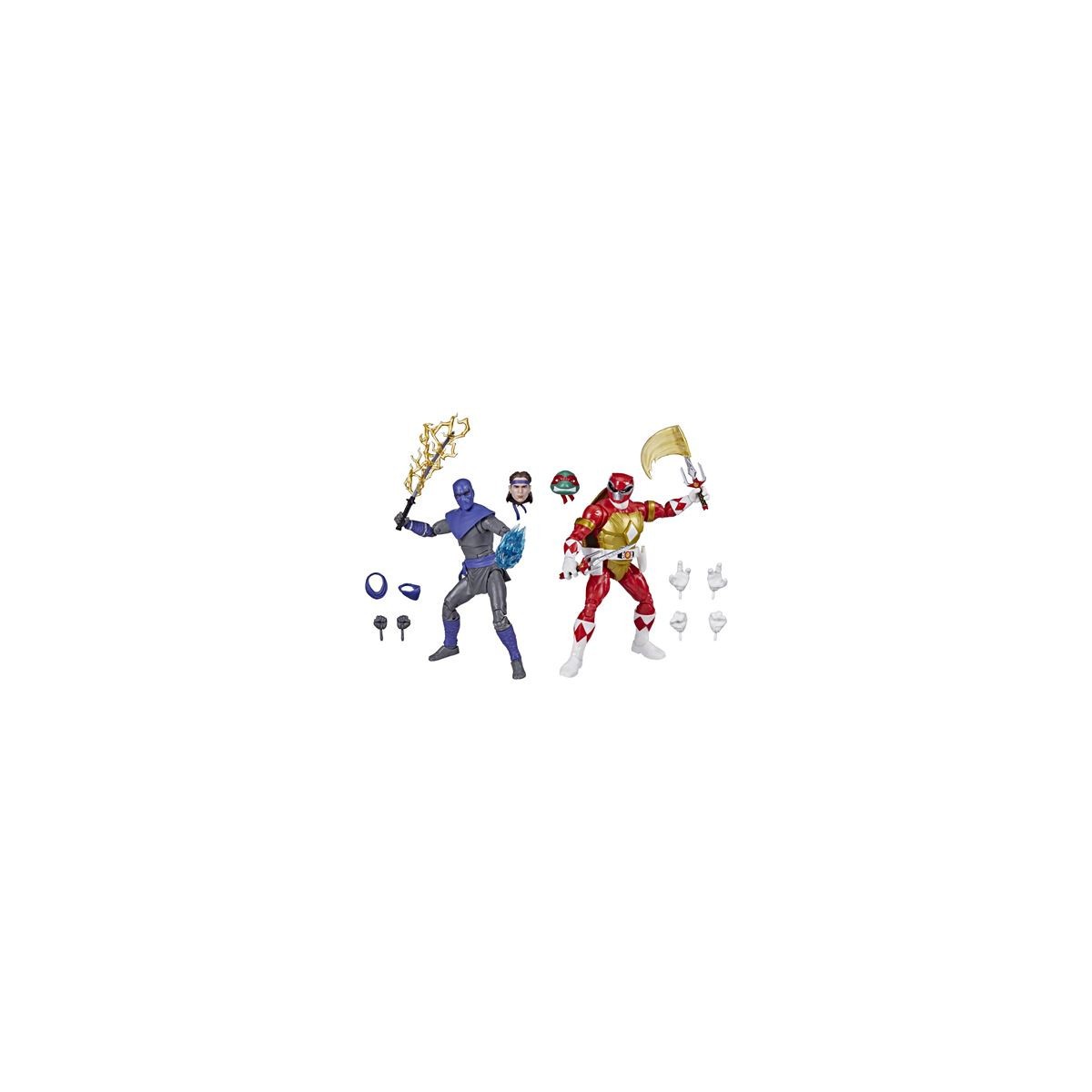 Hasbro - RAPHAEL & FOOT SOLDIER TOMMY 2-Pack - Collezione Lightning Power Rangers