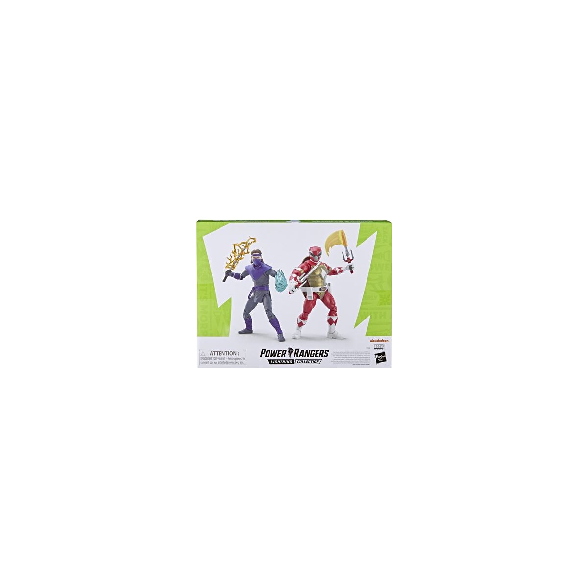Hasbro - RAPHAEL & FOOT SOLDIER TOMMY 2-Pack - Collezione Lightning Power Rangers