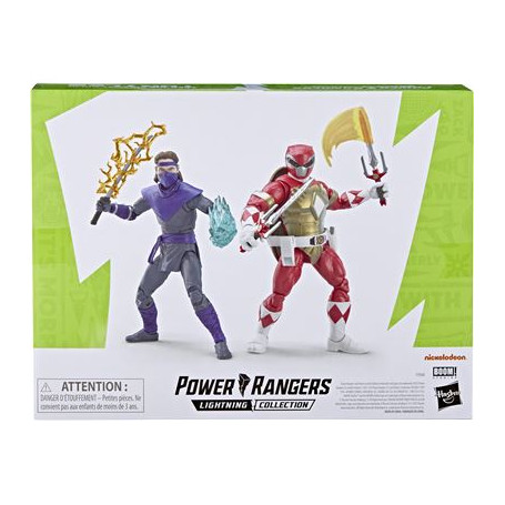 Hasbro - RAPHAEL & FOOT SOLDIER TOMMY 2-Pack - Collezione Lightning Power Rangers