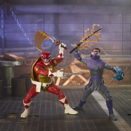 Hasbro - RAPHAEL & FOOT SOLDIER TOMMY 2-Pack - Collezione Lightning Power Rangers