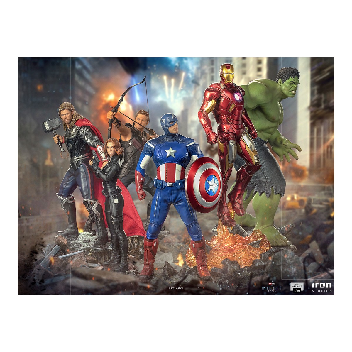 Iron Studios - HAWKEYE - Battle of NY The Infinity Saga 1/10 BDS Art Scale