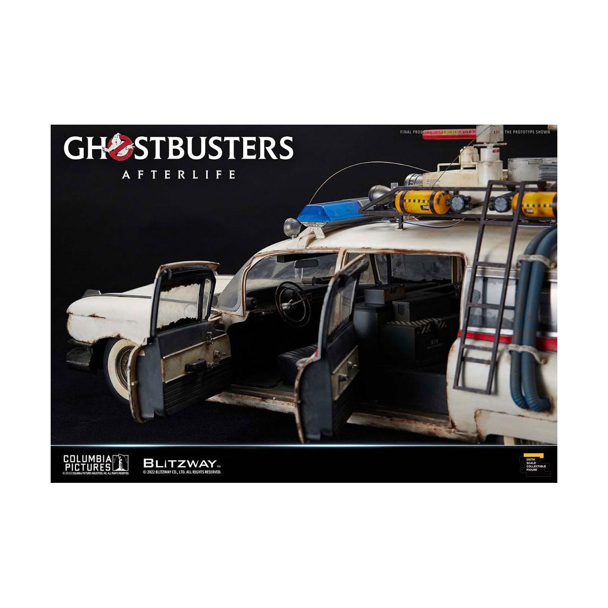 Blitzway Ghostbusters Heritage Car 1/6 ECTO-1 1959 Cadillac - Ghostbusters Afterlife