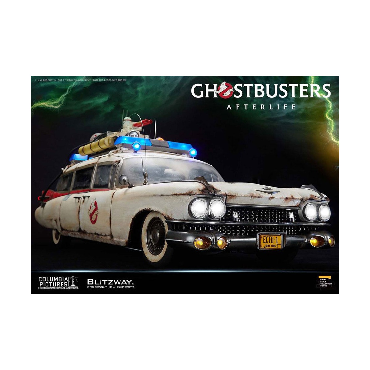Blitzway Ghostbusters Heritage Car 1/6 ECTO-1 1959 Cadillac - Ghostbusters Afterlife