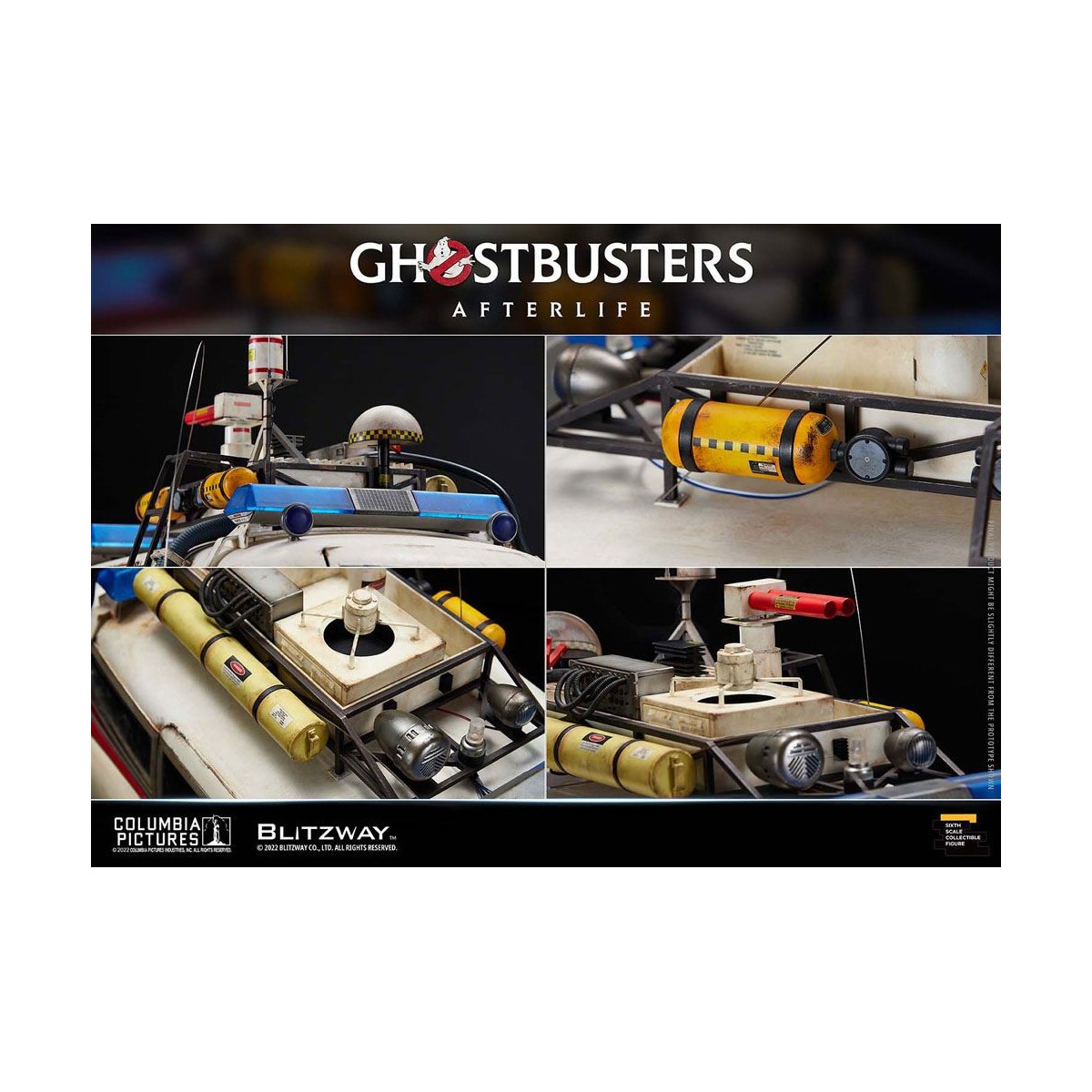 Blitzway Ghostbusters Heritage Car 1/6 ECTO-1 1959 Cadillac - Ghostbusters Afterlife