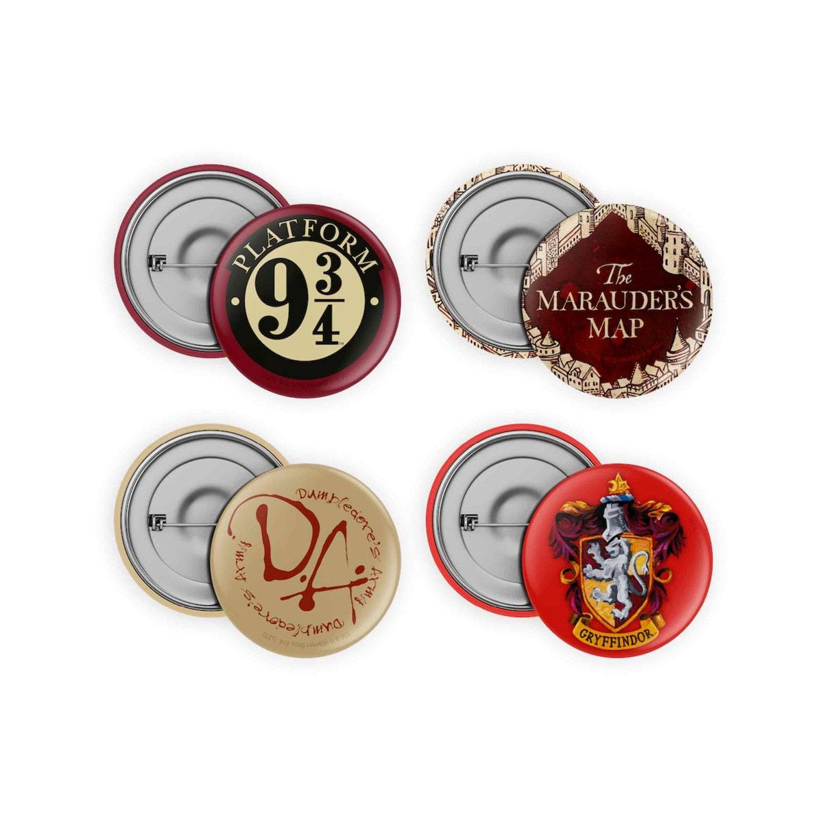 SD TOYS HARRY POTTER - Confezione da 4 distintivi