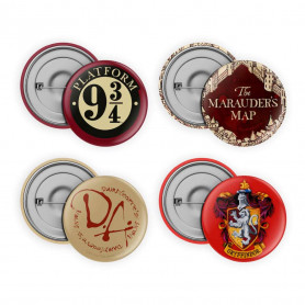 SD TOYS HARRY POTTER - Confezione da 4 distintivi