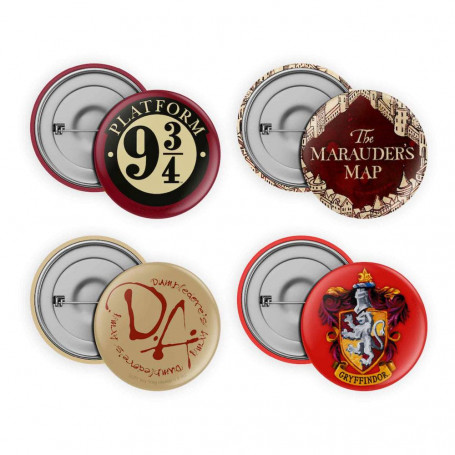 SD TOYS HARRY POTTER - Confezione da 4 distintivi