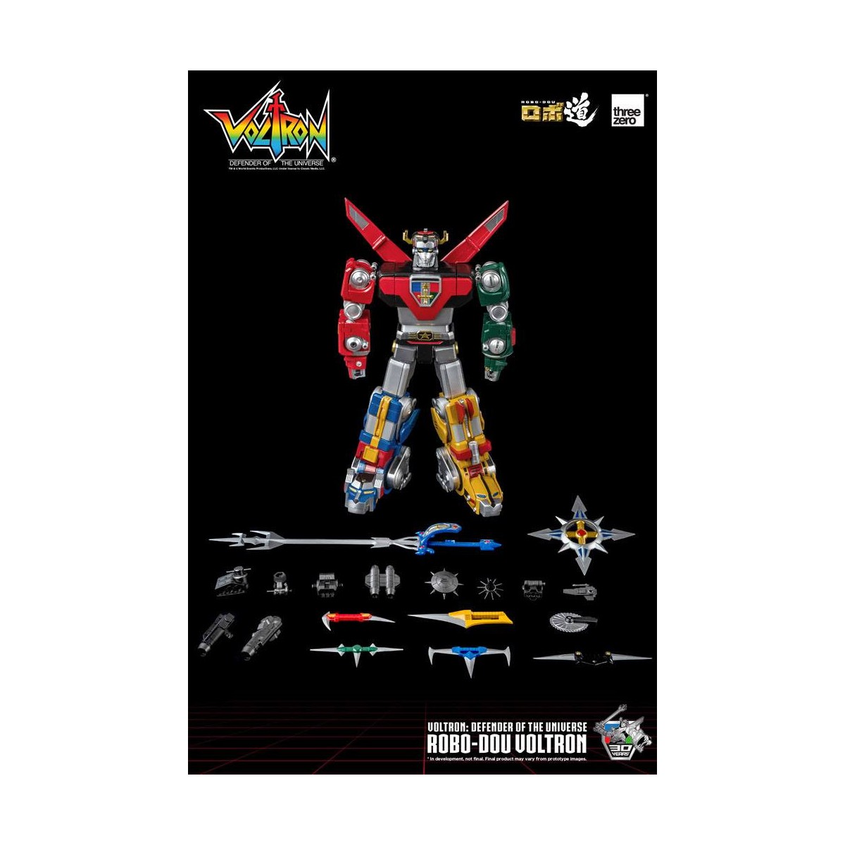 Tre Zero - Voltron: Defender of the Universe action figure Robo-Dou Voltron