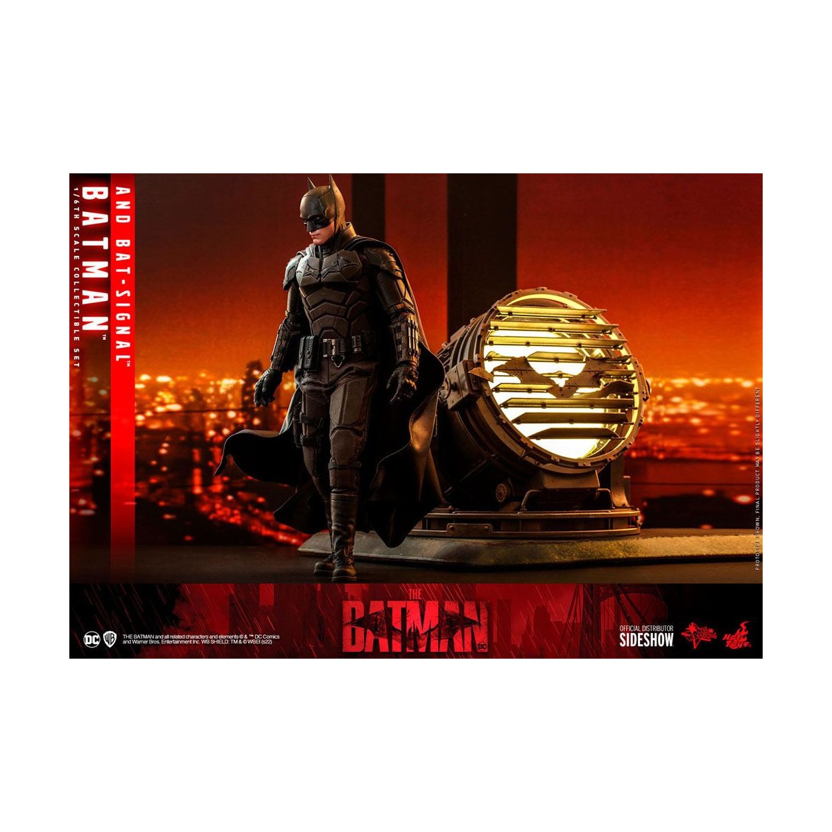 Hot toys - THE BATMAN AND BAT-SIGNAL Movie Masterpiece 1/6