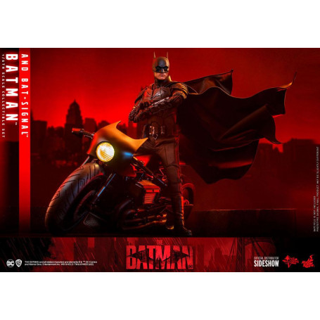 Hot toys - THE BATMAN AND BAT-SIGNAL Movie Masterpiece 1/6
