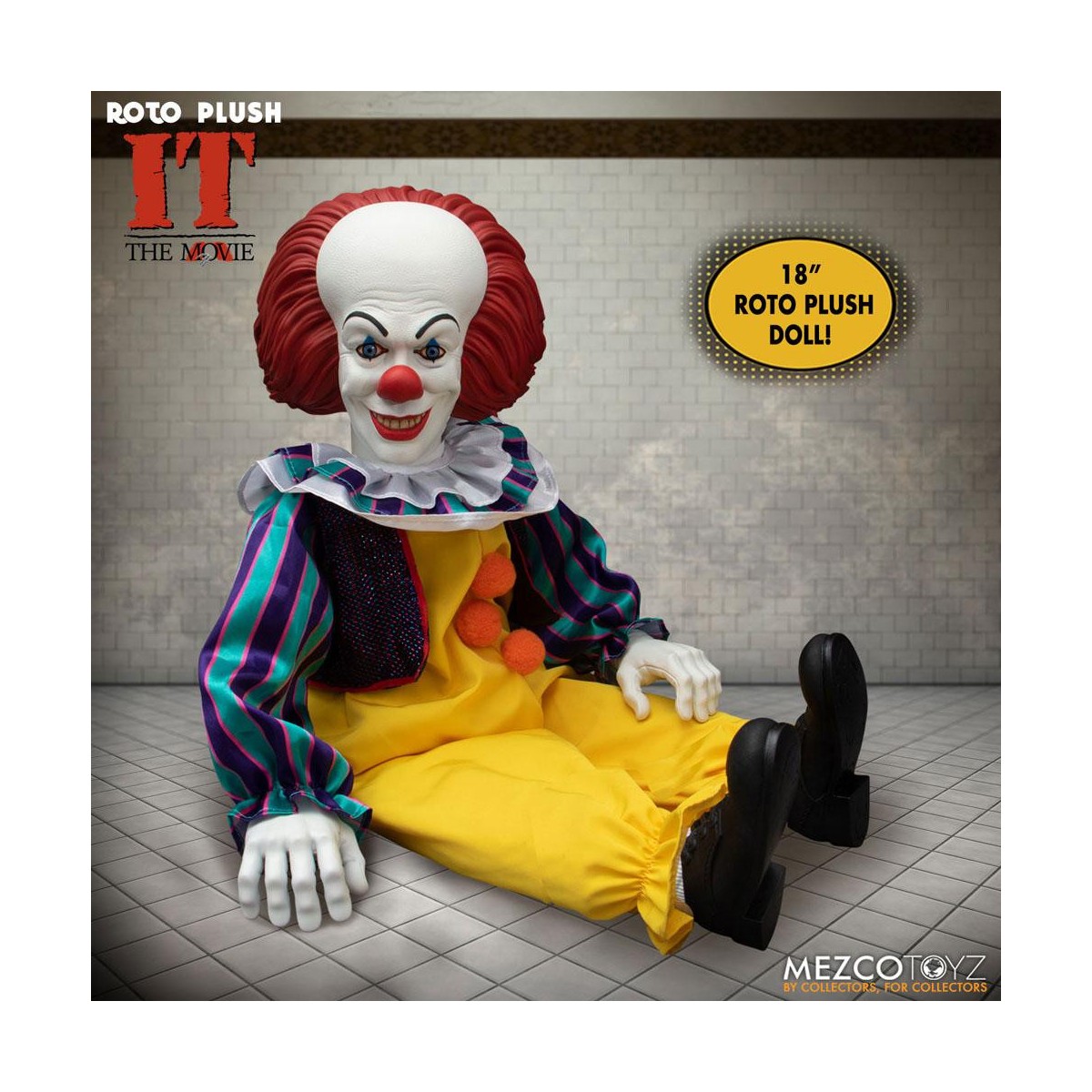 Mezco - CA - IT - He's Back - Roto Doll Pennywise 1990 - Mega Designer Series