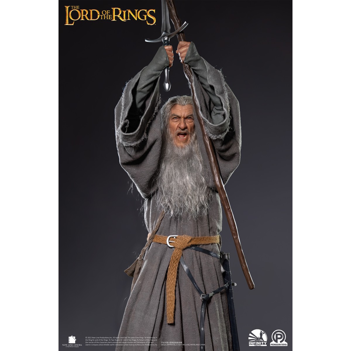 Infinity Studio X Penguin Toys - Gandalf il Grigio Ultimate Edition Half Size Statue Master Forge Series- 1/2