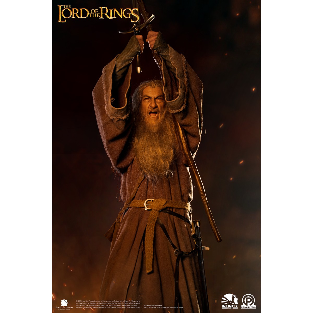 Infinity Studio X Penguin Toys - Gandalf il Grigio Ultimate Edition Half Size Statue Master Forge Series- 1/2