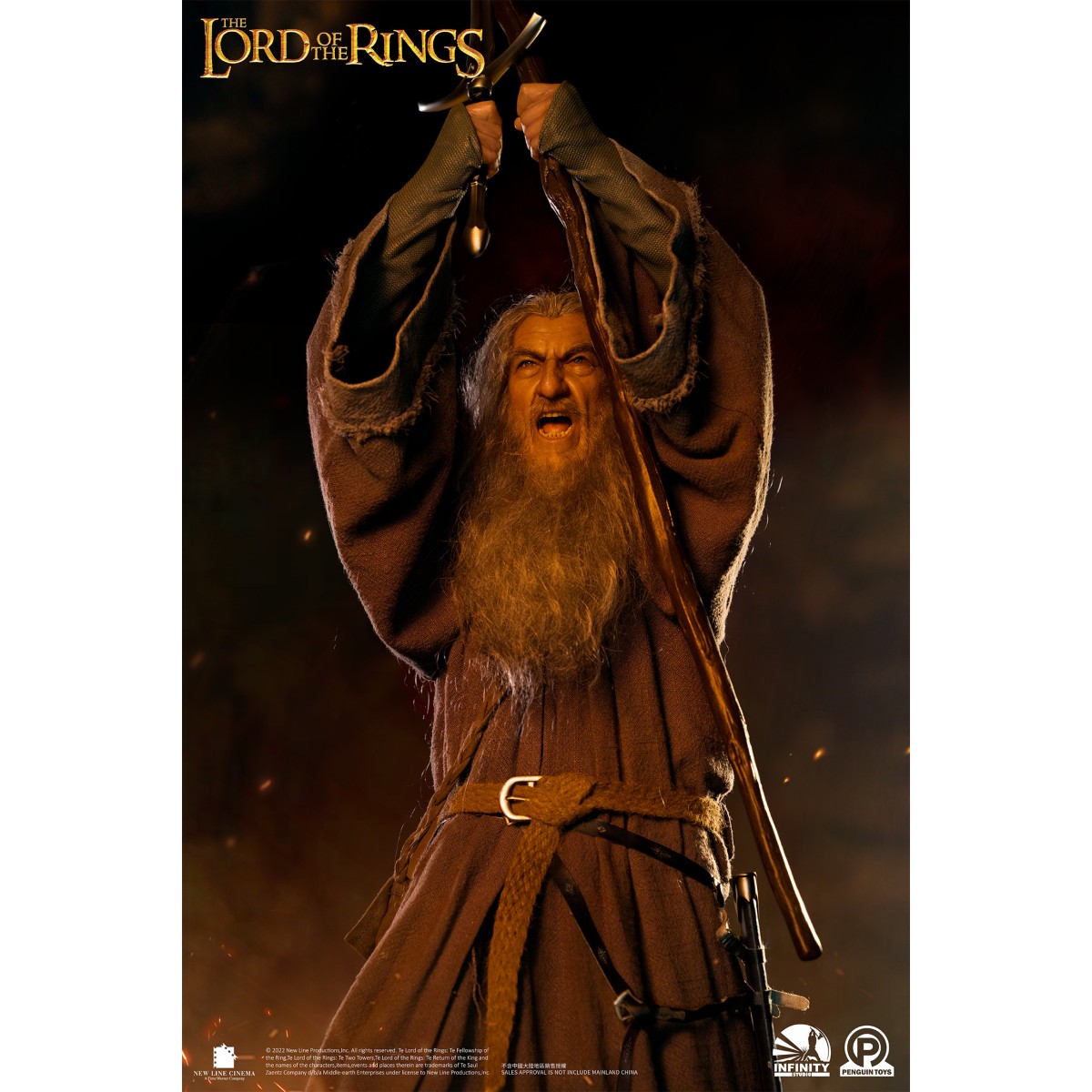 Infinity Studio X Penguin Toys - Gandalf il Grigio Ultimate Edition Half Size Statue Master Forge Series- 1/2